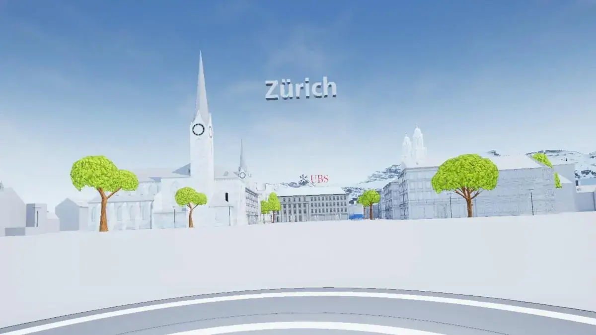 UBS Client Integration Experience: The virtual lobby world · Zürich.
