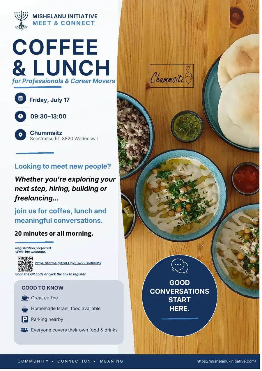 Mishelanu Initiative: Coffee & Lunch for professionals and career movers