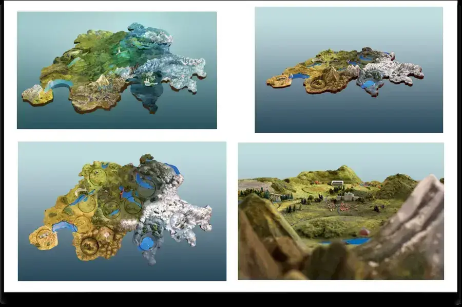 Aus der Region: Miniature map: look development